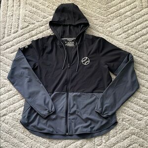 Under Armour Softball Black and Gray Hooded Squad Warm Up Jacket